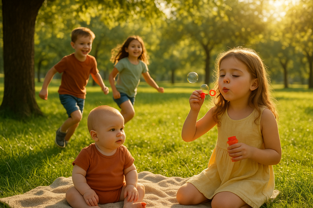 Activités extérieures pour enfants par âge : 30 idées testées