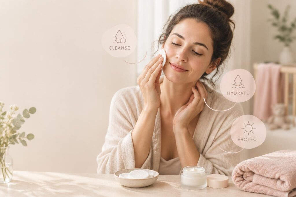 3 gestes post-partum pour une peau confortable