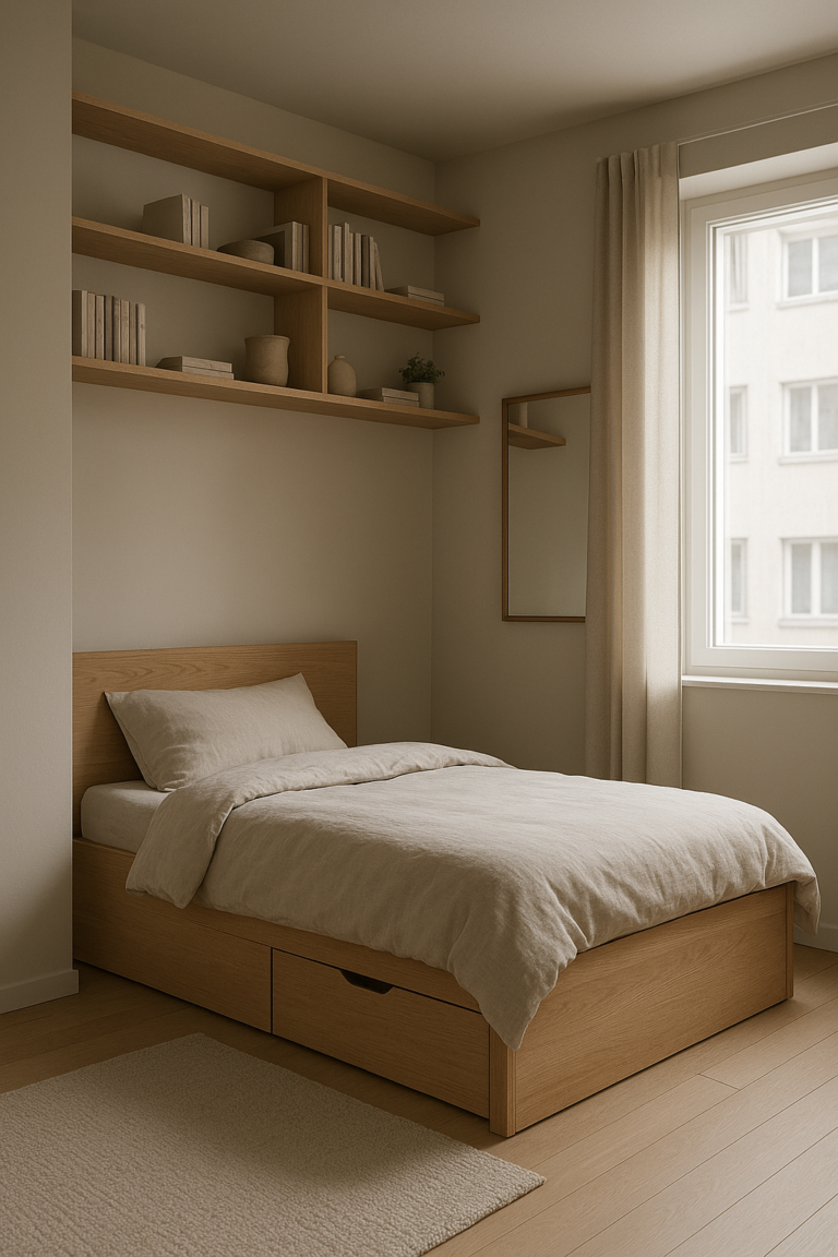 Aménagement fonctionnel petite chambre adulte : 5 principes