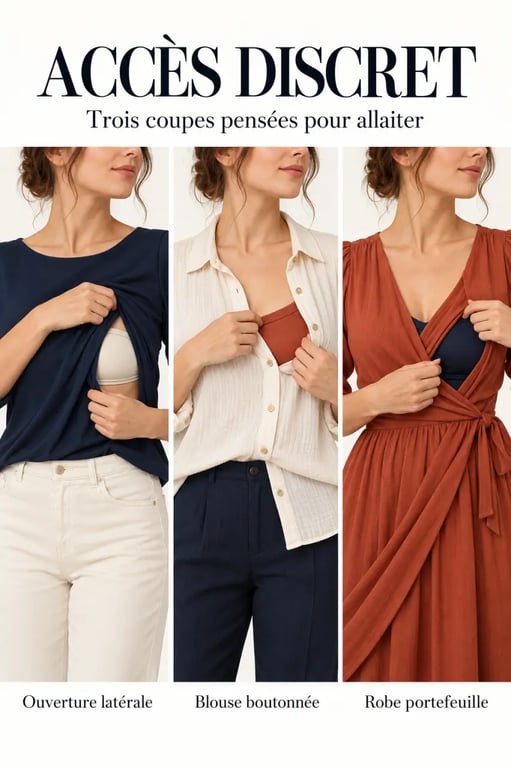 Tenues d’allaitement élégantes et pratiques pour rester stylée jeune maman
