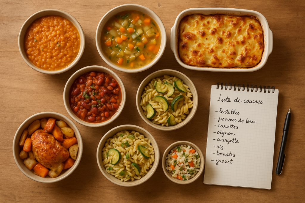 Menu de la semaine petit budget : 7 dîners à moins de 35 €