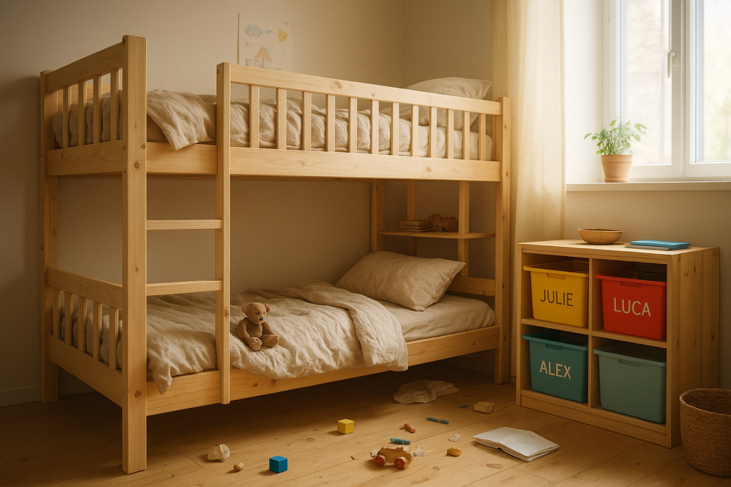 Optimiser une chambre partagée pour deux enfants